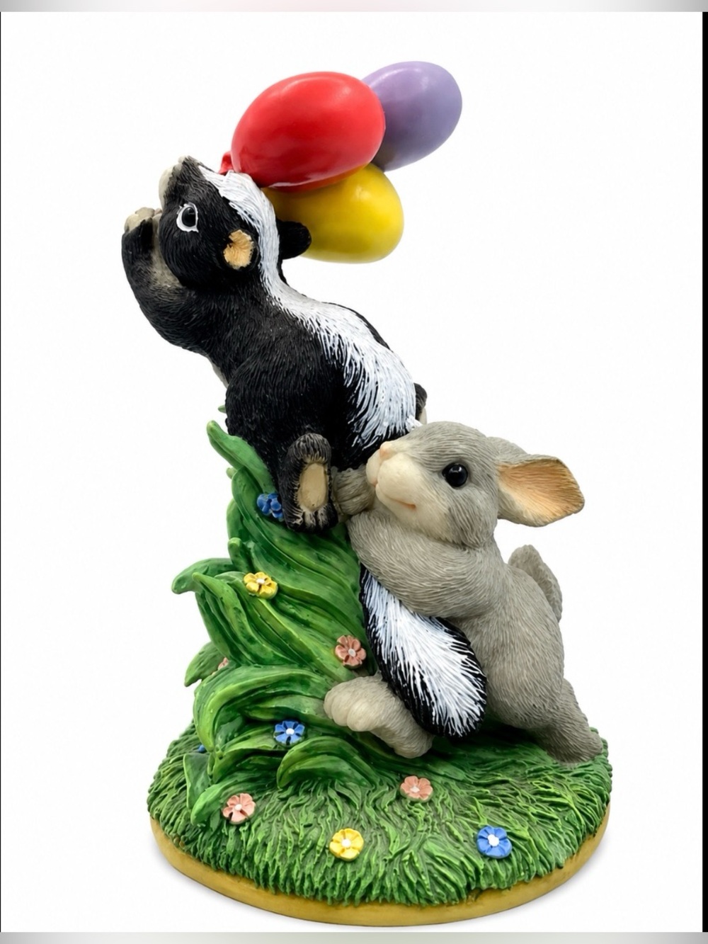 Charming Tails Hang On! Special Edition Skunk/Rabbit Figurine Fitz & Floyd